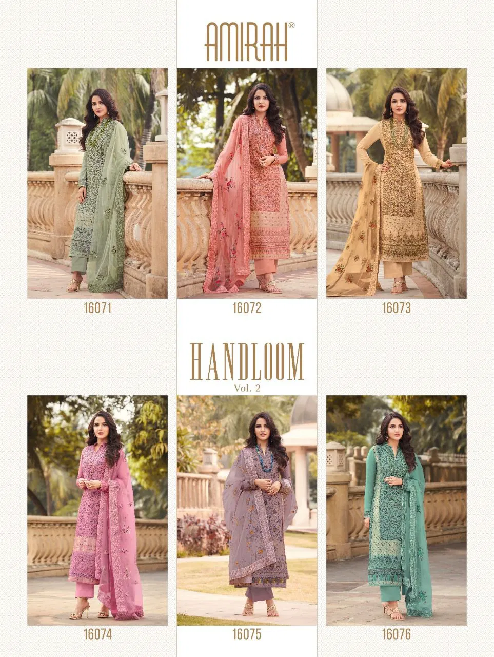 Amirah Handaloom 2 Heavy Festive Wear Wholesale Readymade Suits